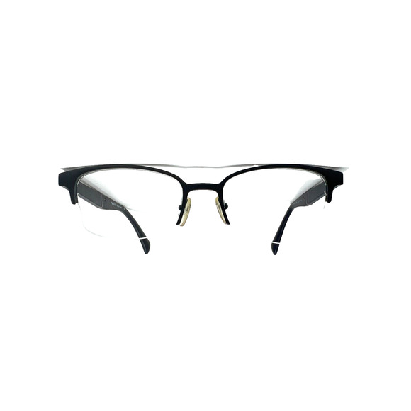 PRADA VPR50P 1BO-1O1 53-19-145 Matte Black Woodgrain Eyeglasses Frames H8570 - Picture 2 of 10